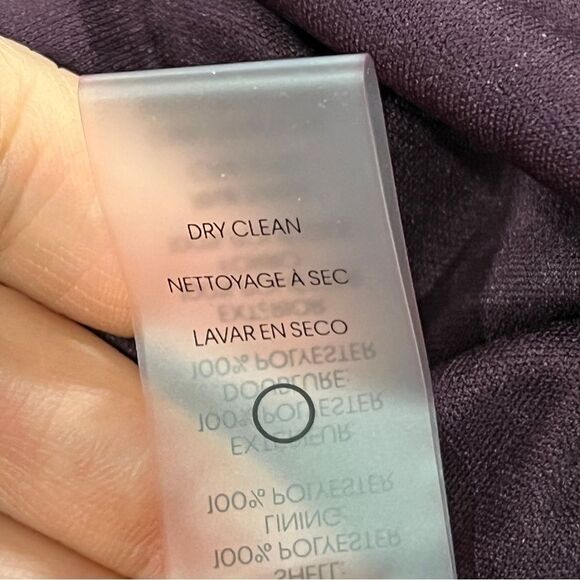 Tommy Hilfiger a-line Elegant Purple long sleeve Dress size 10 - Picture 11 of 14